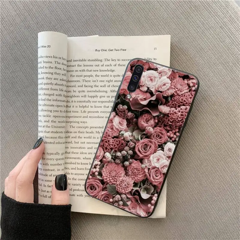 

Vintage Flower retro art pattern Phone Case For Samsung galaxy S 9 10 20 A 10 21 30 31 40 50 51 71 s note 20 j 4 2018 plus