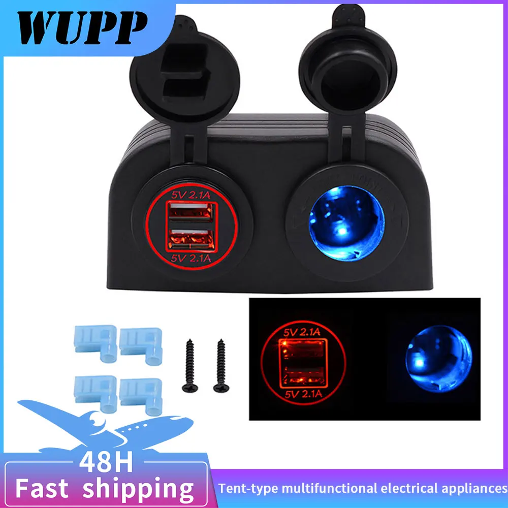 Водонепроницаемая двойная USB-зарядка WUPP для автомобиля мотоцикла лодки