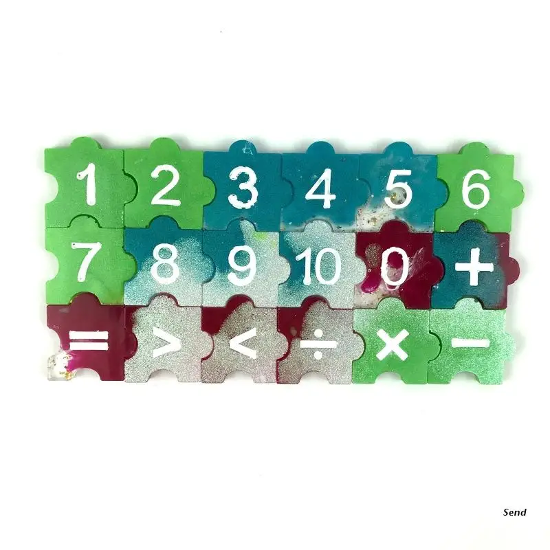 1 Набор детская математическая форма с УФ-кристаллами и эпоксидной смолой -