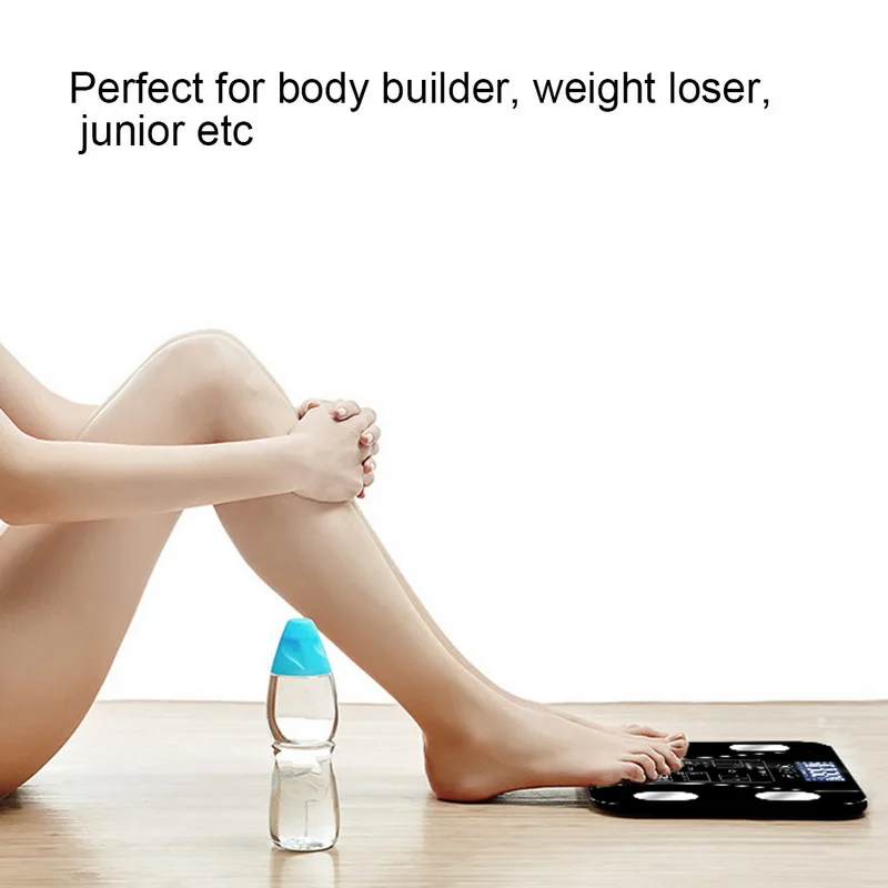 

Smart Body Fat Scale Floor Scientific Smart Electronic LED Digital Weight Measuring Balance Bluetooth APP Android Or IOS