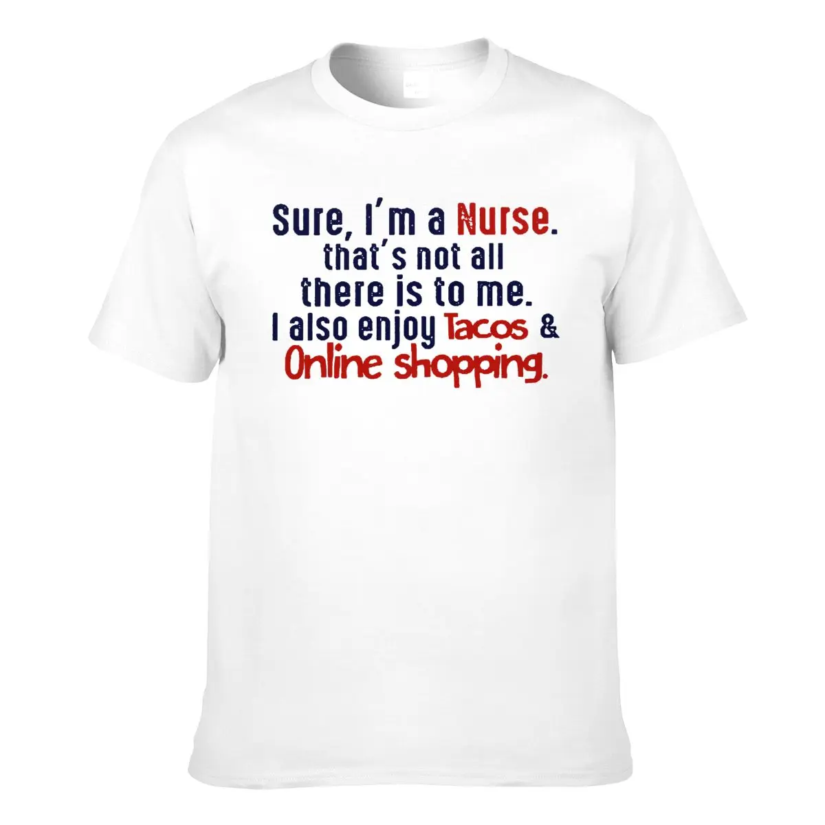 Мужская футболка с надписью Я медсестра которая меня не устраивает я также