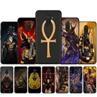Артистичный Египетский неfertiti Анубис Анкх чехол Фараона для Xiaomi 6 8 9 10 Pro A2 A3 Lite 10 Ultra Poco F2 Pro X3 NFC F1 Note 10