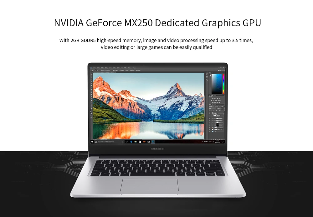 Оригинальный ноутбук Xiaomi RedmiBook 14-дюймовый с Windows 10 Intel Core процессором ОЗУ 8 Гб ПЗУ