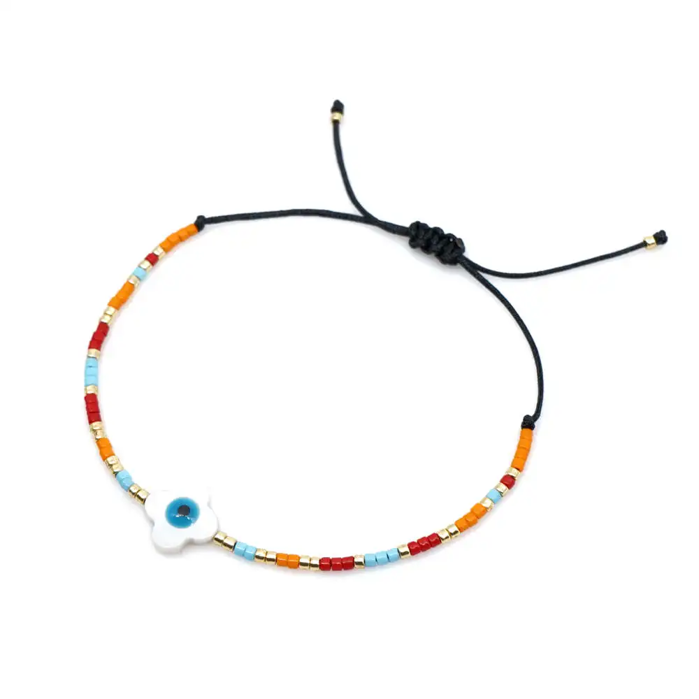 Go2boho MIYUKI Evil Eye браслеты Fatima ручной браслет женские крест Pulsera Mujer Boho шикарные летние пляжные ювелирные изделия со звездами Bijoux