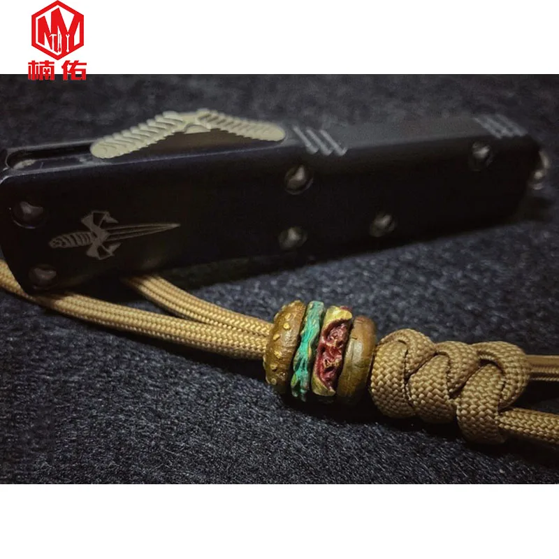 Американский бургер многослойный Бронзовый нож бусины инструмент для