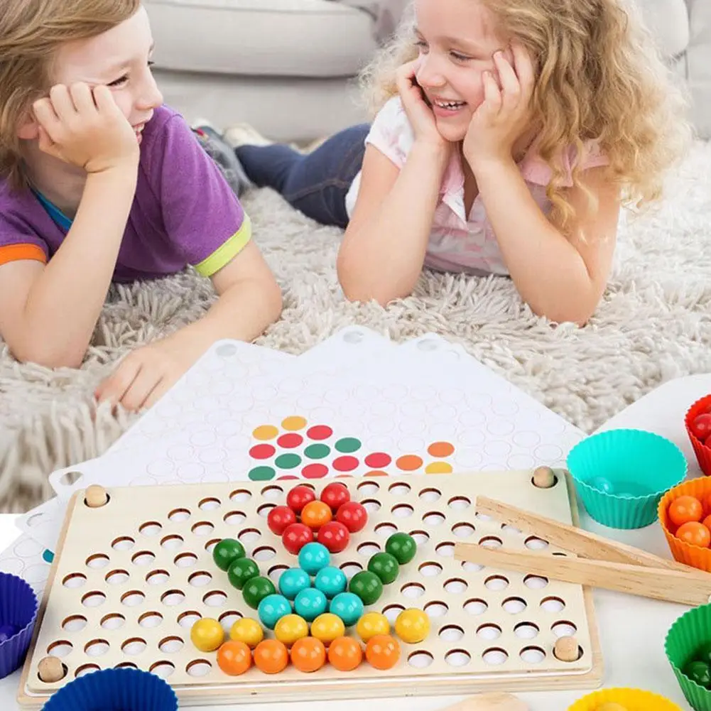 

Детский конструктор «Радуга» с бусинами, Игрушки для раннего развития, игра-головоломка, интерактивные игрушки, обучающие игрушки по метод...