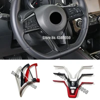 abs carbon fiber for nissan sarena c27 2017 2018 2019 2020 accessories car steering wheel switch button cover trim styling