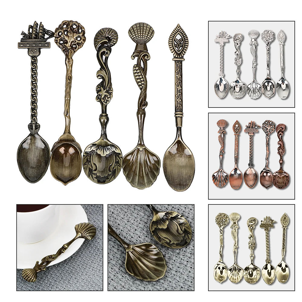 

5 шт./набор, ложки из нержавеющей стали для мороженого