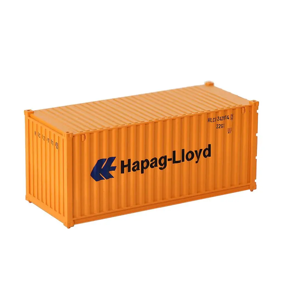 Hapag-Lloyd C8726 1 шт. 20 футов грузовой контейнер HO Масштаб 1: 87 20 футов контейнер модель железнодорожной линии макет - Цвет: Hapag-Lloyd