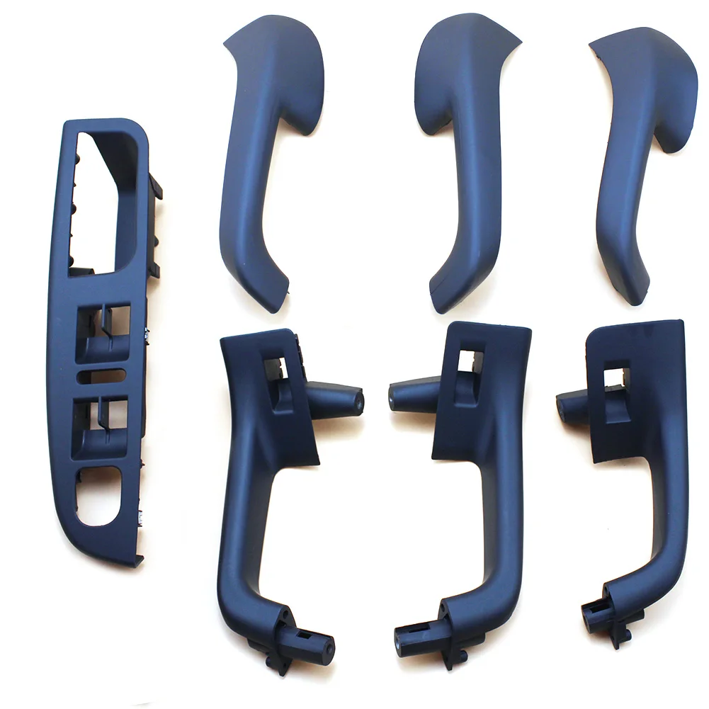 Автомобильный Стайлинг 7 шт./компл. Черная внутренняя дверная ручка накладка