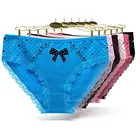 Трусики женские, хлопок размера плюс, 4XL, 3XL, 2XL, 6 шт.лот, Трусики с высокой талией