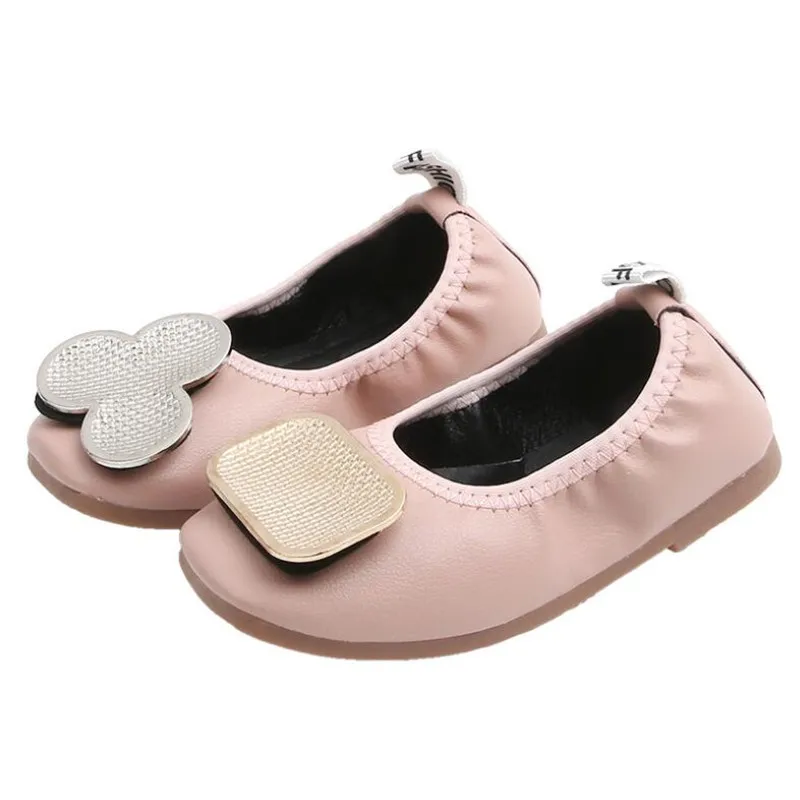 2020 г. Модная новая обувь для девочек балетки на плоской подошве без застежки с