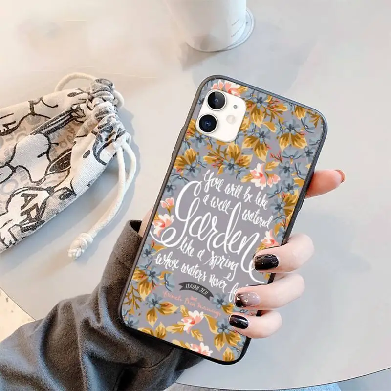 

bible Quotes Phone Case for iPhone 11 12 mini pro XS MAX 8 7 6 6S Plus X 5S SE 2020 XR