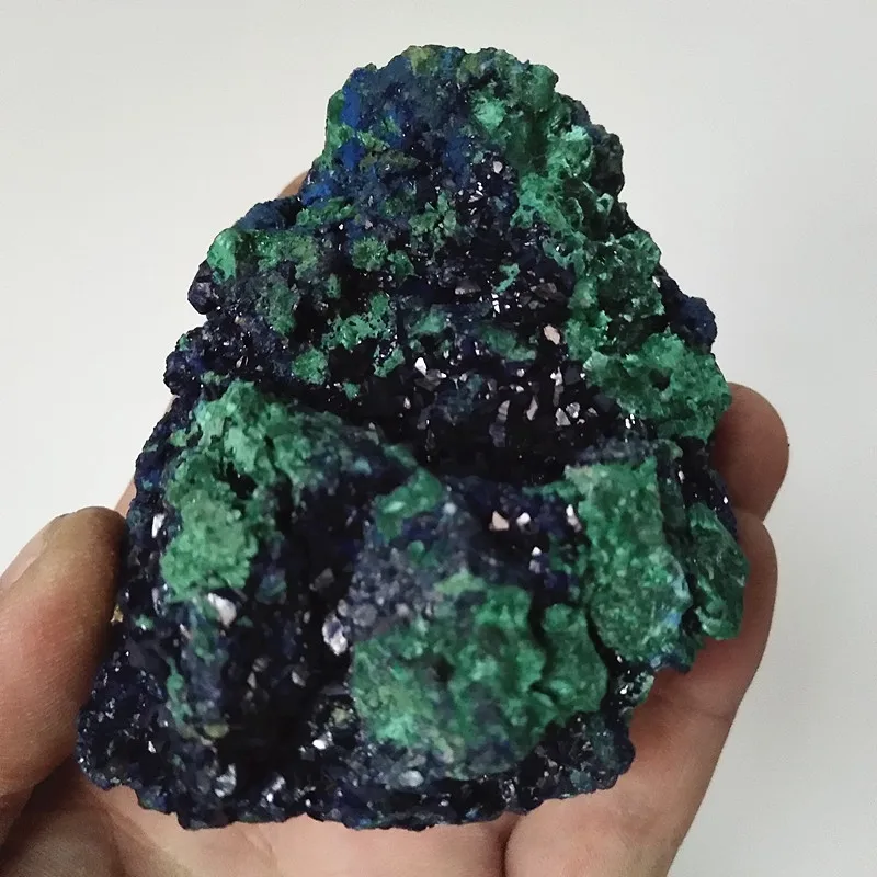 Высококачественный натуральный камень azurite и малахит симбиотические минералы