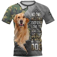 golden retriever 3d printed dog tshirts for women for men summer casual tees daily o neck short sleeve lovely t shirt