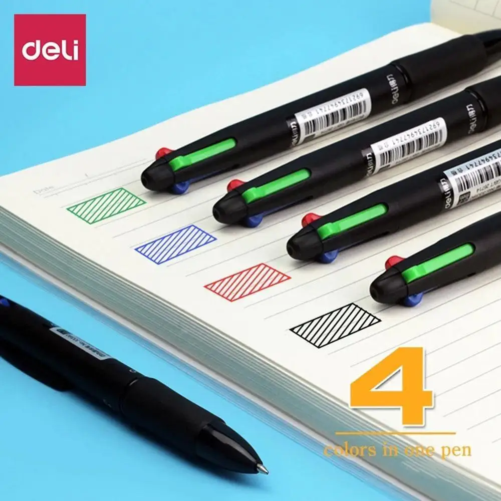 

1pcs Ballpoint Pen Student Stationery Pressed Ballpoint Pens Pen Ball Sta Color Push Student School Office Plastic 4 Writin F7d8