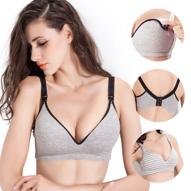 Бюстгальтер для кормящих мам из хлопка нижнее Белье беременных и
