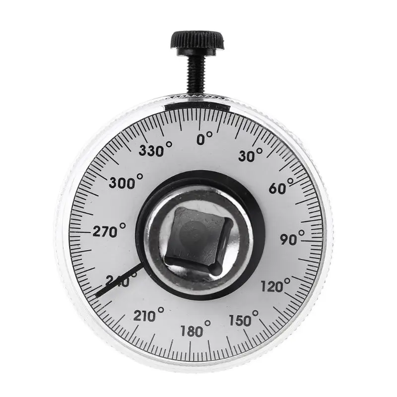 

1/2\" Drive Torque Angle Gauge Automatic Rotation 360 Protractor with Wrench