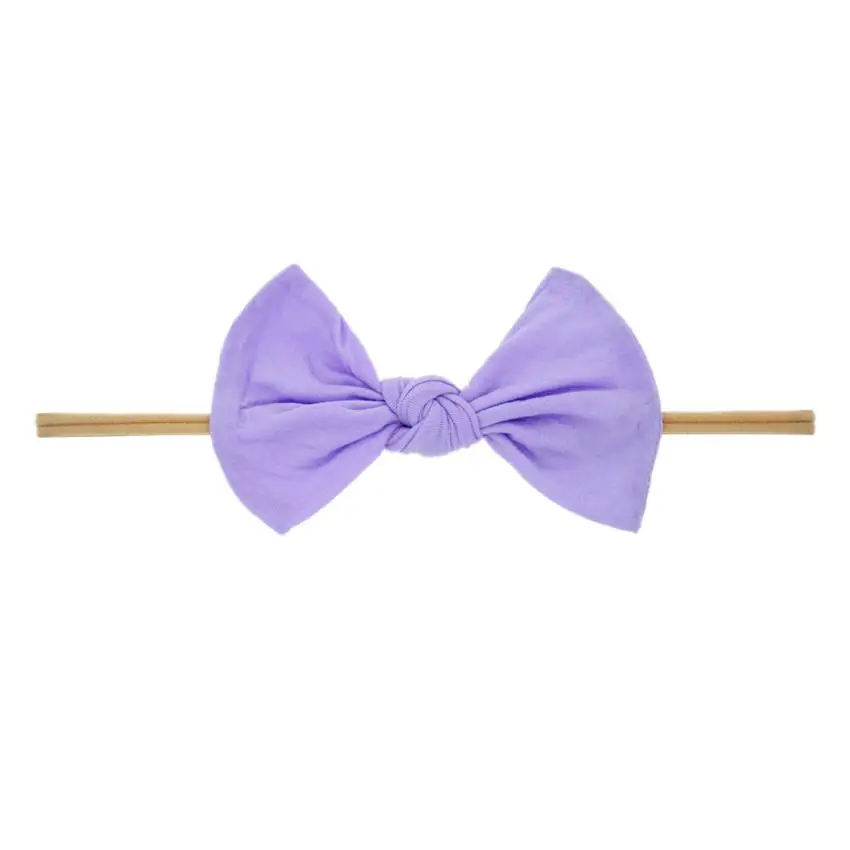 

Baby Headbands Bows Girls Bowknot Hairbands Children Kids Hair Accessories Nylon Headwear Infant Elastic knot bands