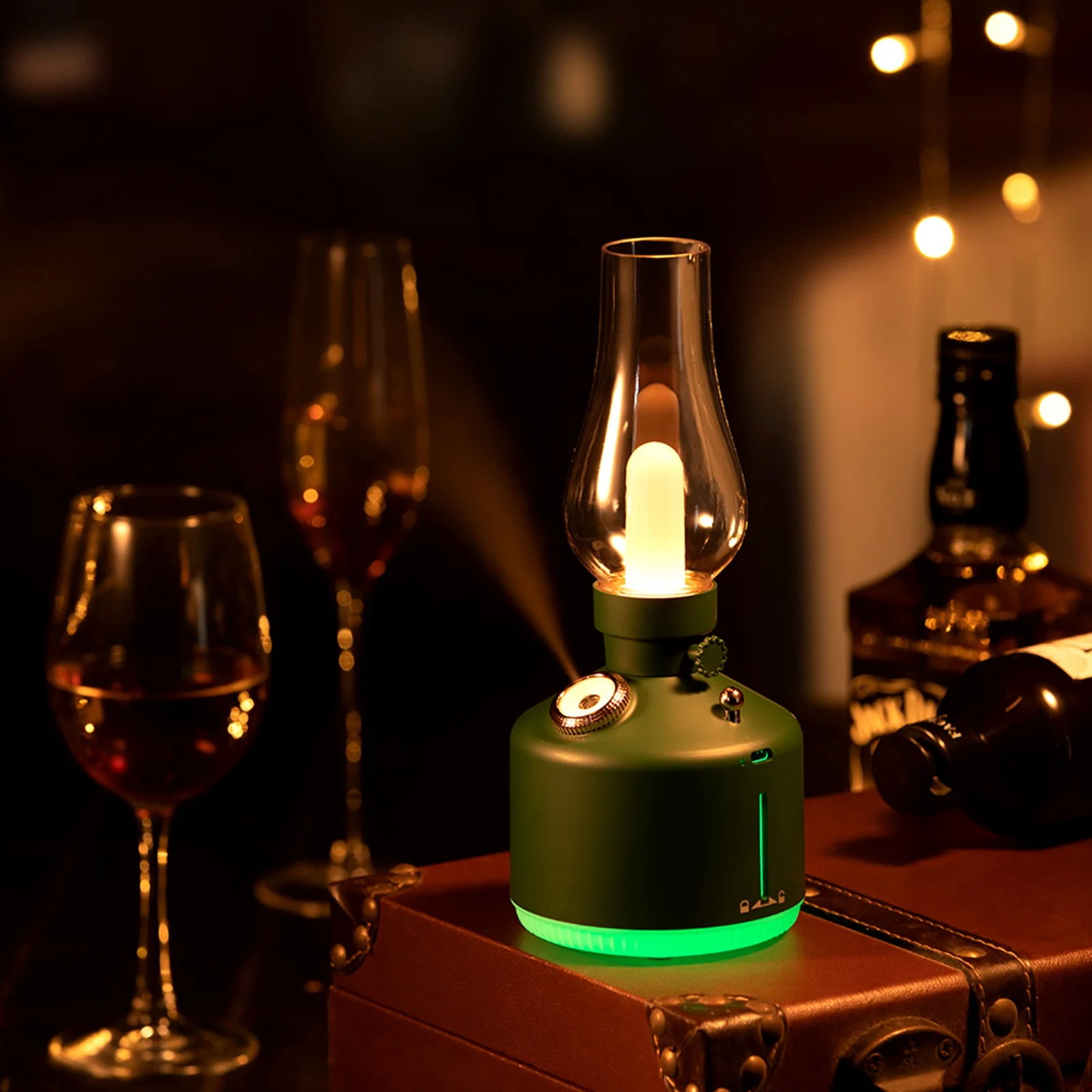 

Portable 280ML USB Air Humidifier Aroma Oil Diffuser Cool Mist Sprayer with Colorful Night Light for Home Office