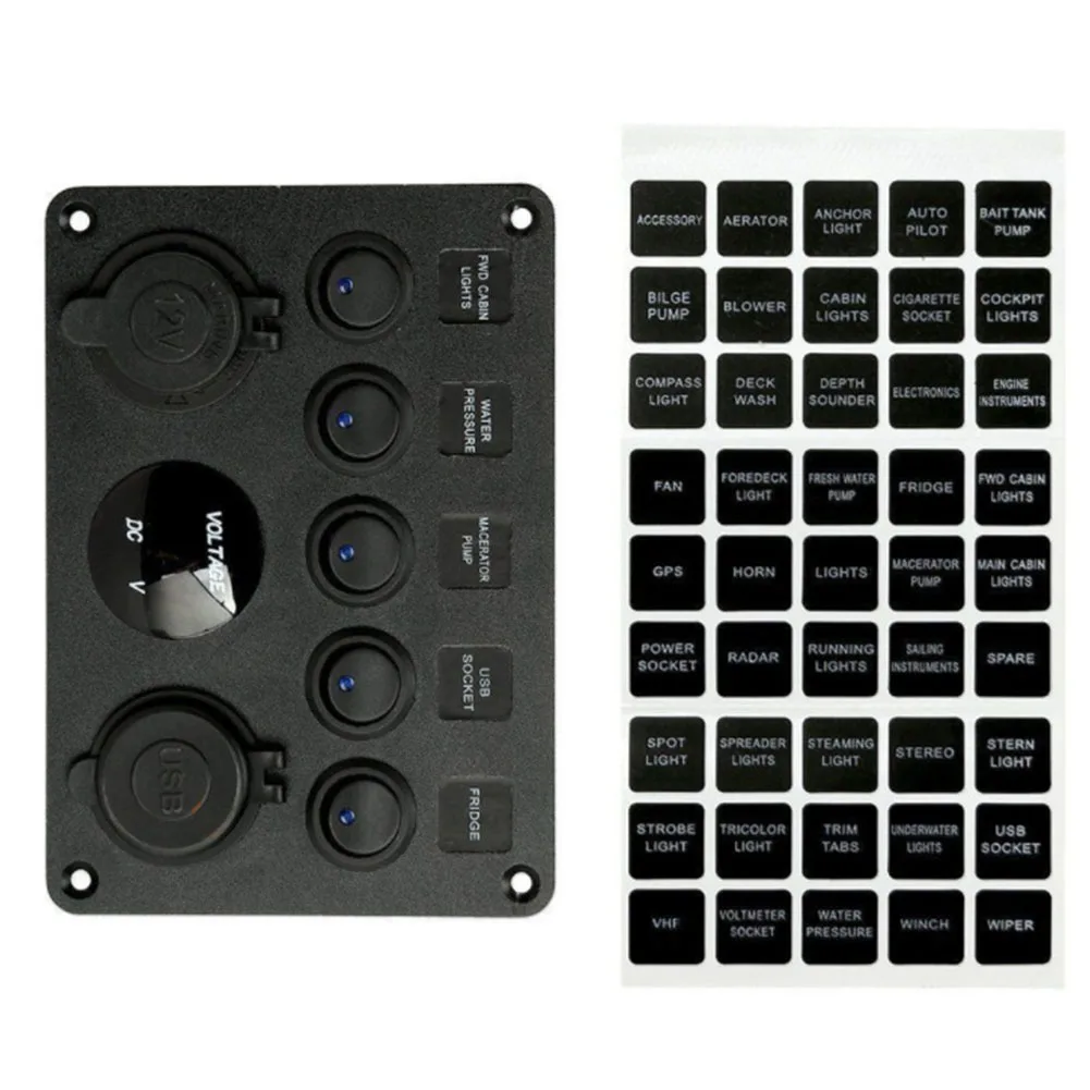 Зарядное устройство для прикуривателя Yacht Car Socket светодиодный вольтметр 12V power Dual