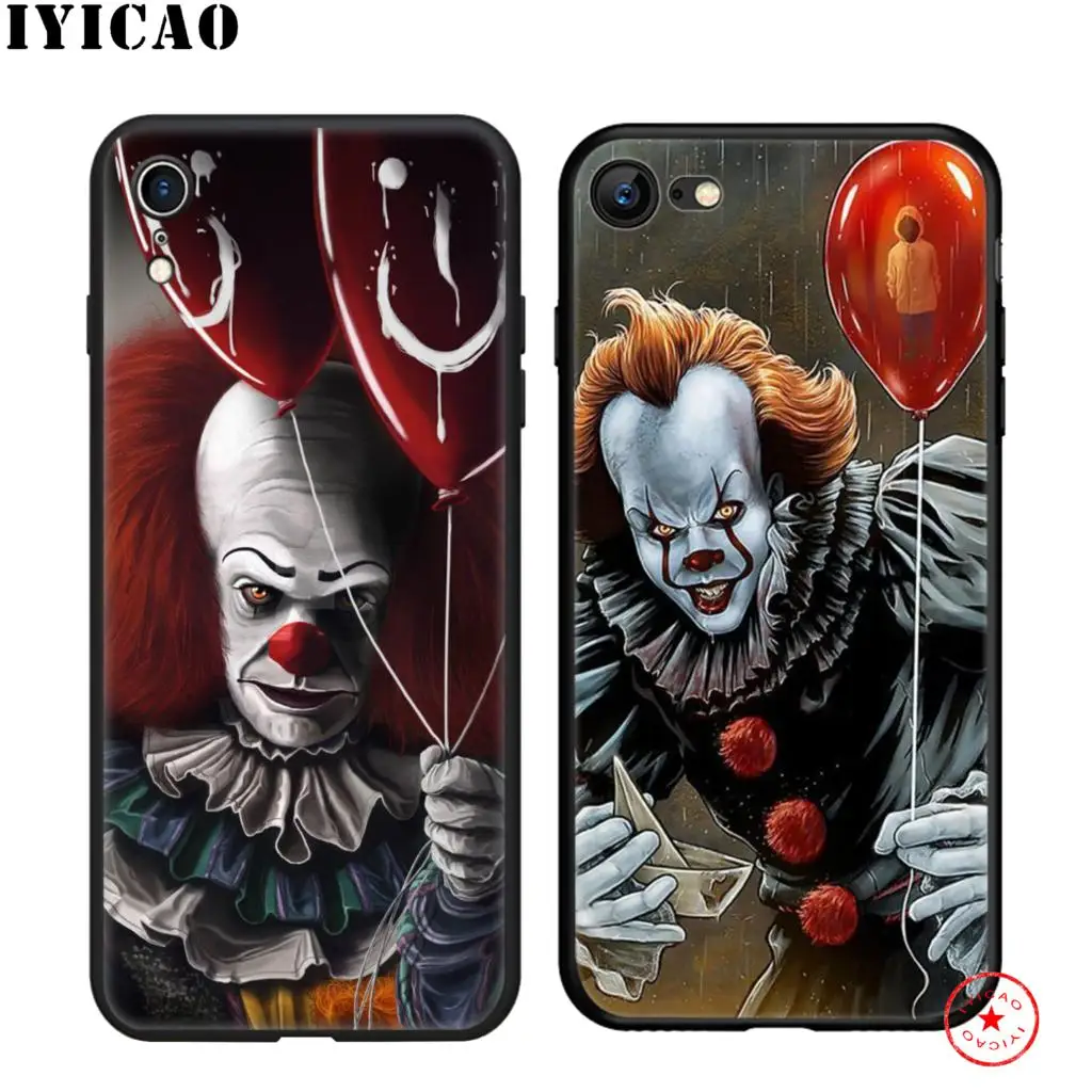 Мягкий Черный силиконовый чехол IYICAO IT Stephen King для iPhone 11 Pro Xr Xs Max X или 10 8 7 6 6S Plus 5 5S SE |