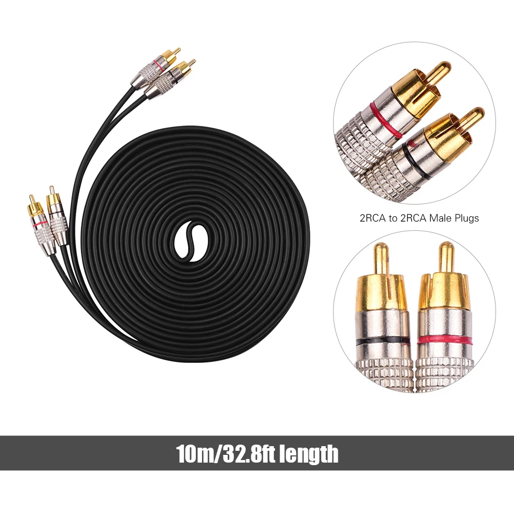Аудио Видео соединительные провода стерео аудио кабель экранированные RCA шнуры