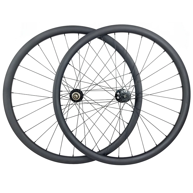 29er MTB XC гравий 30X30 мм Углеродные повышающие колеса 1360 г столб Тройная спица с