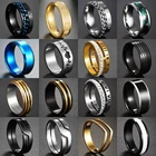 Мужское кольцо с римскими цифрами из титановой стали, 68 мм