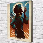 Картина Космический Ковбой красочная Картина на холсте, современный домашний декор комнаты