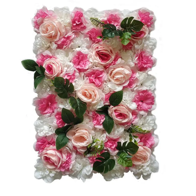 Artificial Flower Wall Panels 16 x 24 inch Mat Silk Rose for Backdrop Home Wedding Decoration | Дом и сад