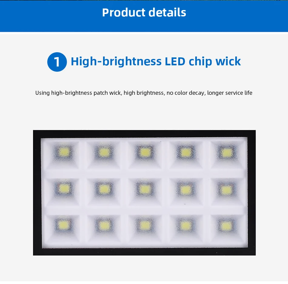 Уличный мини-светильник на солнечной батарее 15 светодиодов 4 Вт 500 лм