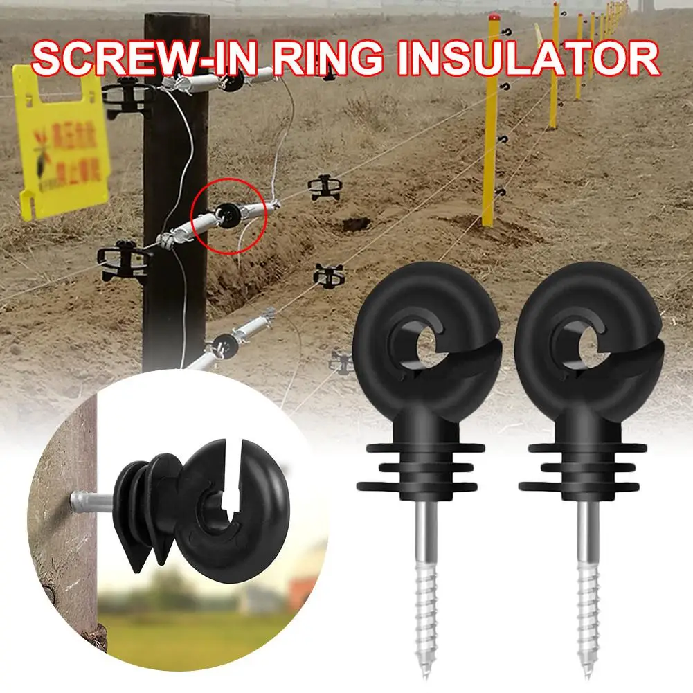 50/100 шт для сельскохозяйственной электрической изгороди накидной изолятор