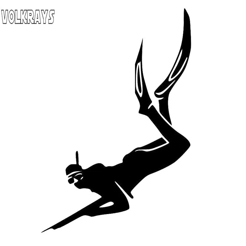 

Аксессуары для дайвинга Volkrays, аксессуары, отражающая Водонепроницаемая Солнцезащитная виниловая наклейка, черный/серебристый, 17 см * 11 см