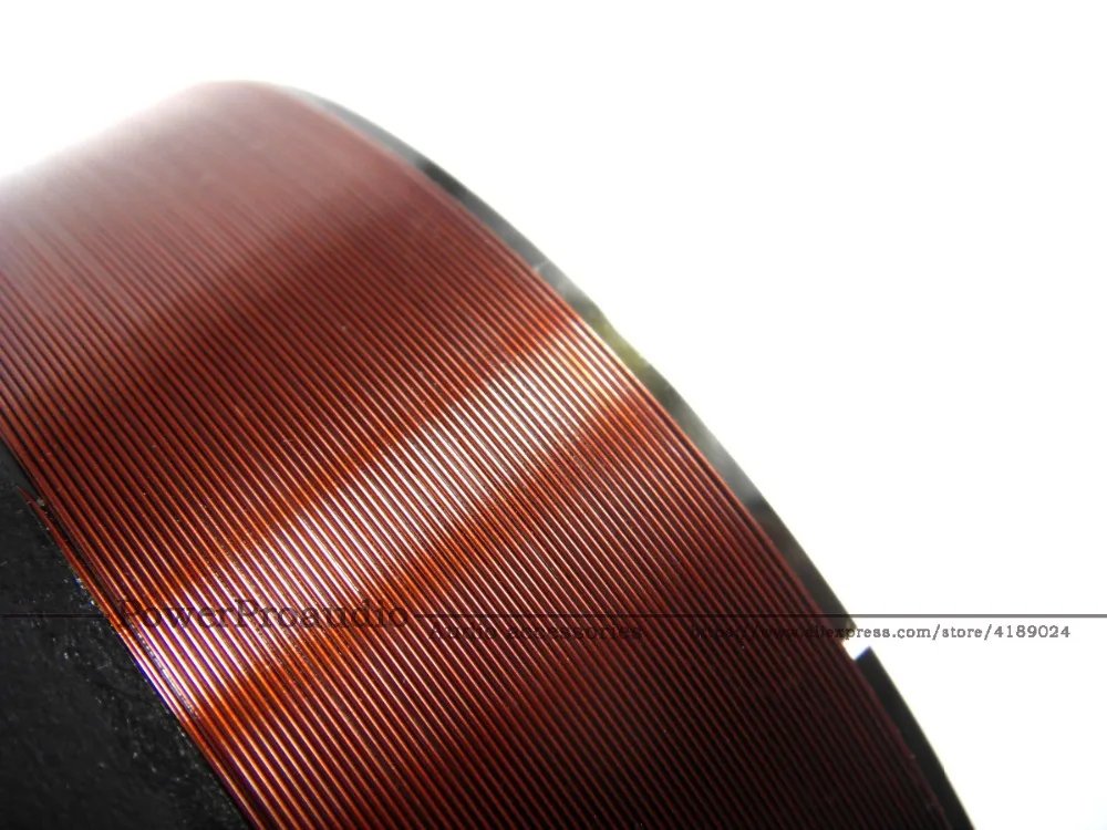 2 шт. 99 мм черная алюминиевая звуковая катушка для басов круглый провод из чистой