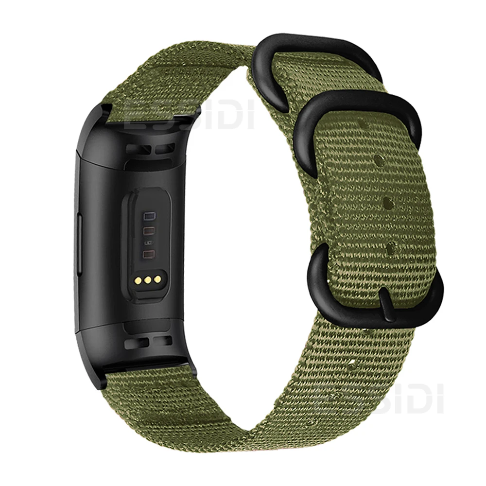 Нейлоновый ремешок Essidi для часов Fitbit Charge 5 4 3 2 сменный плетеный браслет на