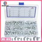 Гидравлический ниппельный фитинг Zerk M6 M8 M10, 90 градусов, 45 градусов, 115 шт.