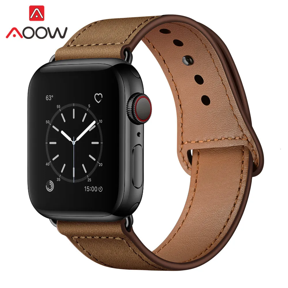 Ремешок-Петля из натуральной кожи для часов Apple Watch 38 мм 42 мм 40 мм 44 мм браслет-ремешок для часов Карлос Корреа аксессуары для iwatch 1 2 3 4