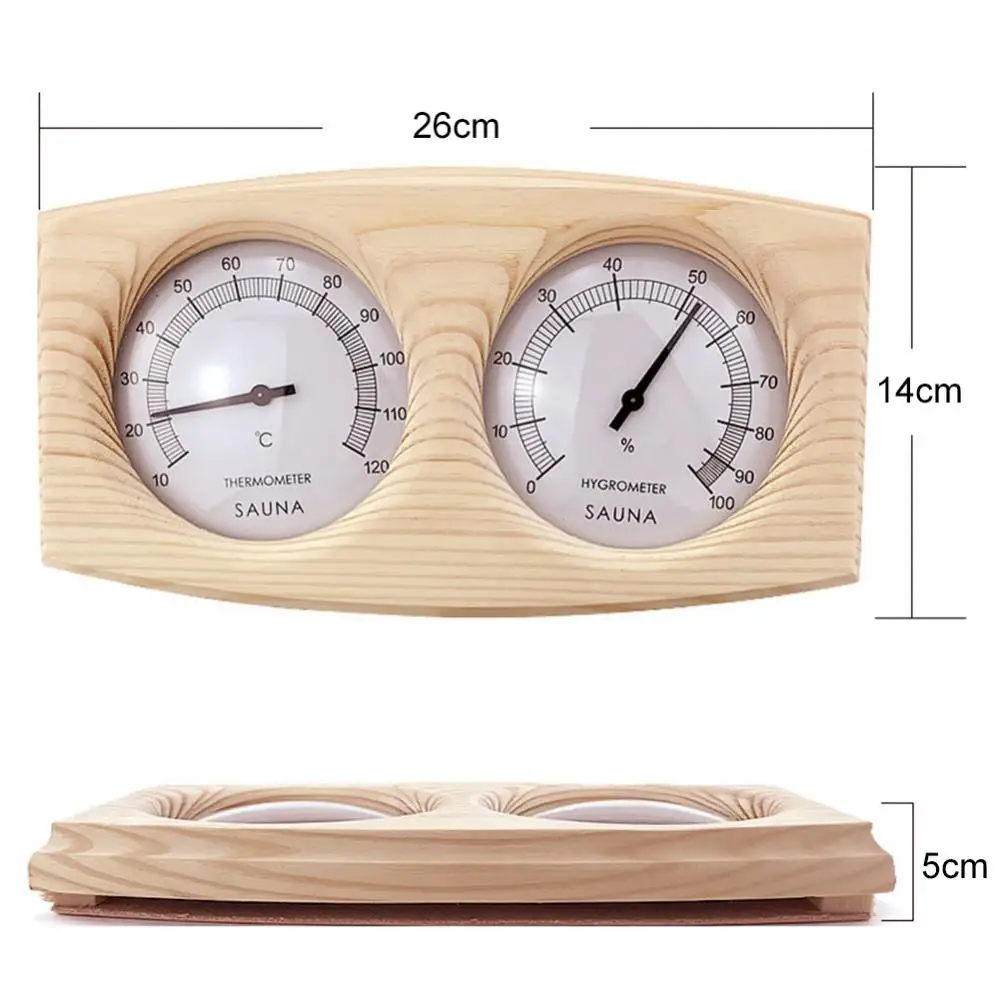 80% горячая Распродажа деревянный термометр-гигрометр для сауны улицы |