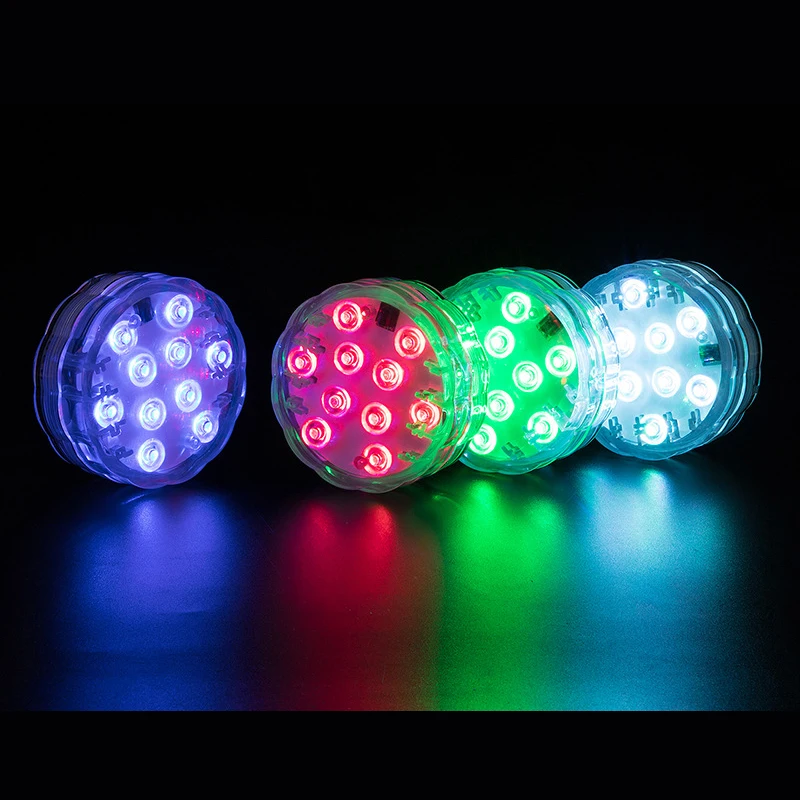 

Submersible LED Light Cordless RGB IP68 Waterproof Multi Colors Pool Light with Remote Control for Pond Aquariums Garden XKW