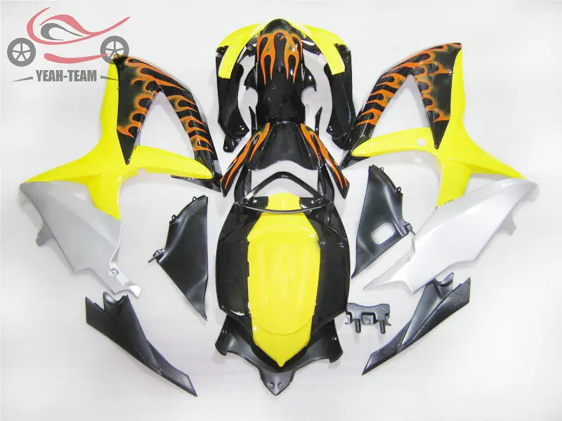 Комплекты обтекателей под заказ для SUZUKI K8 GSXR 600 750 2008 2009 2010 оранжевые Обтекатели с