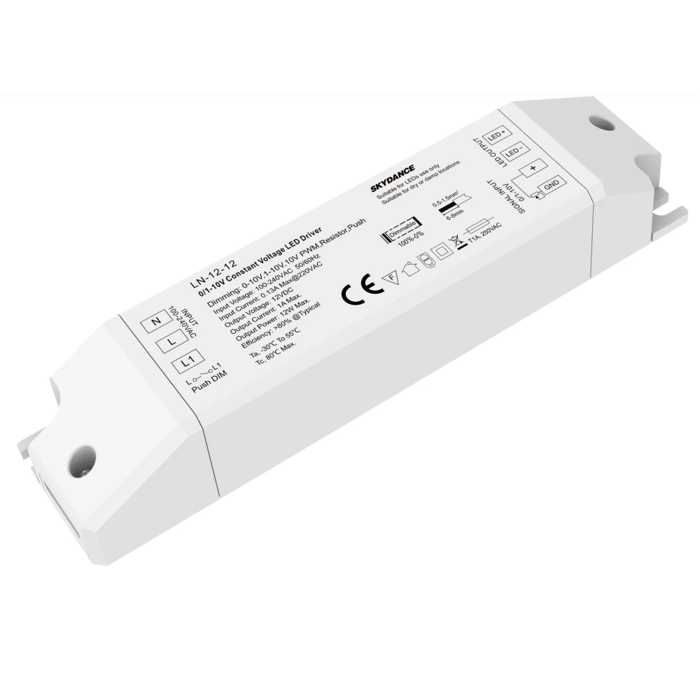 Новинка 0 10 В Светодиодный драйвер питания с регулировкой яркости Вход 100 240 Выход