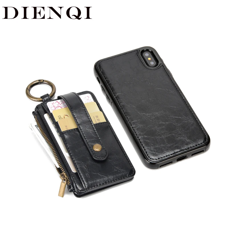 DIENQI защитный кредитный держатель для карт противоугонная сумка на молнии монет