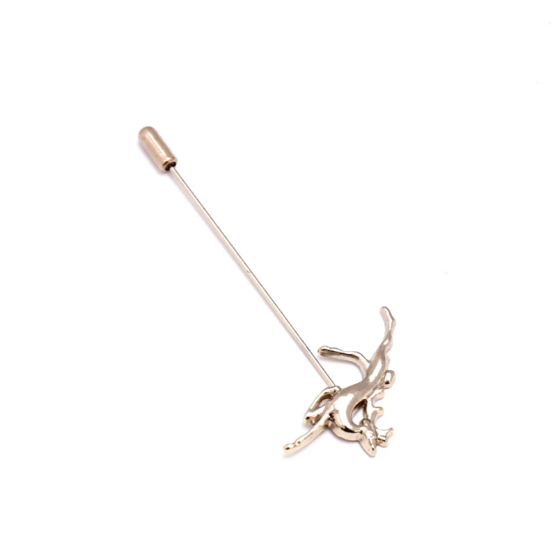 Металлическая булавка в виде животного оленя для мужчин винтажная брошка на