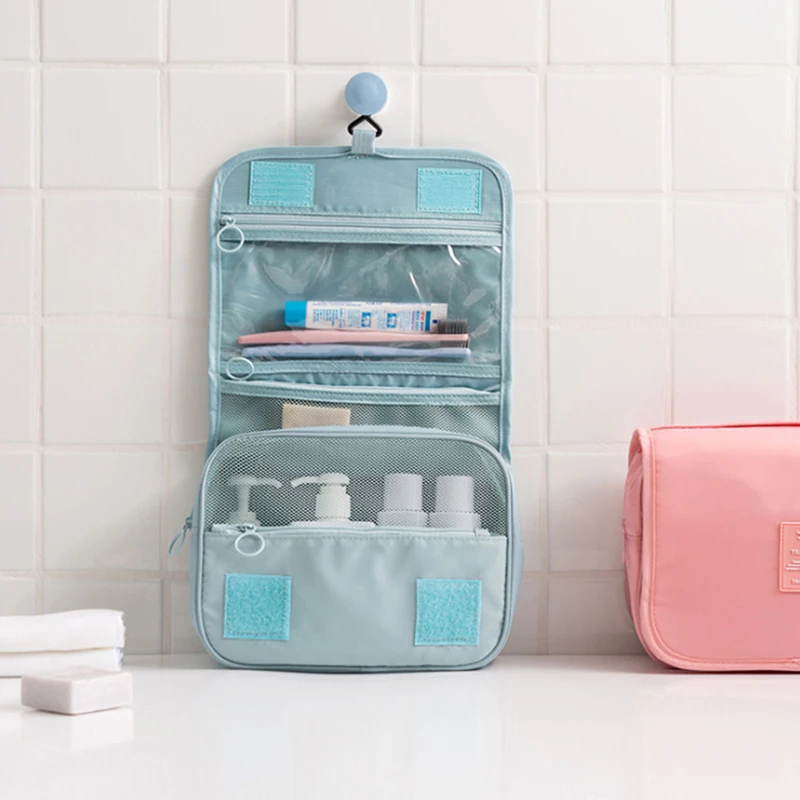 Ladies Travel Portable Makeup Bag Unisex Hanging Men Washing Cosmetic Storage Brand Toothbrush Toiletry Kits Organizer Bags | Багаж и