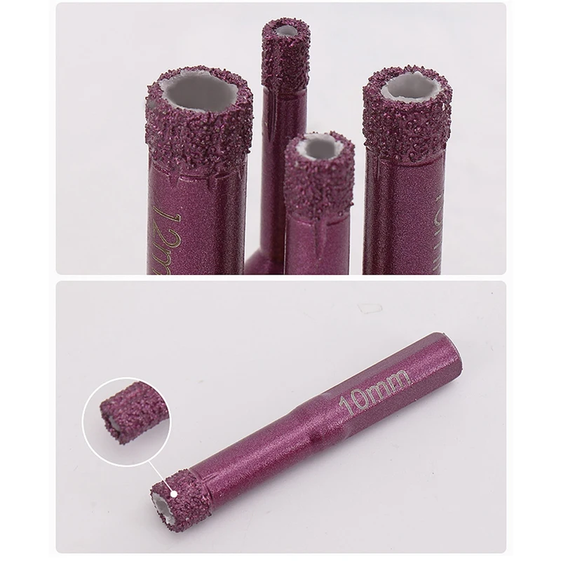 

4 PCS Diamond Drill Bits Ceramic Diamond Hole Saw Set 6mm 8mm 10mm 12mm for Ceramic Tile Porcelain Granite Marble