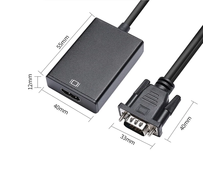 Простой Компактный адаптер USB 1080P с аудиовыходом 3 5 мм для ноутбуков ПК ТВ HD