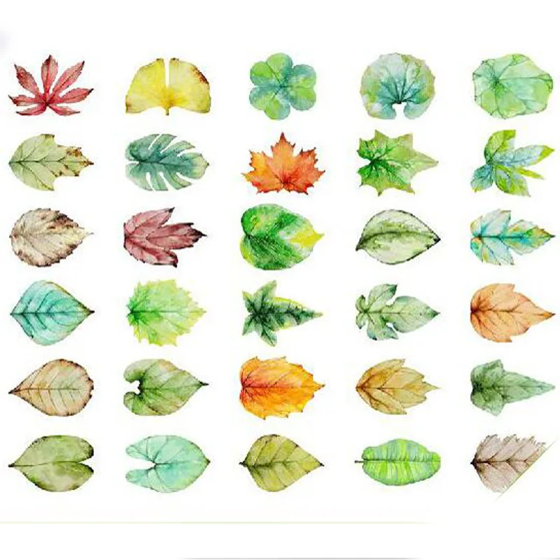 30 шт./лот открытки с новым дизайном в виде листьев красивые канцелярские