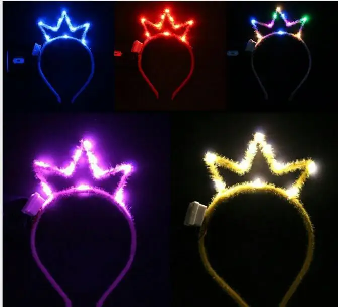 12 шт./лот корона кот кролик светящиеся светодиодные вечерние костюмы светящаяся