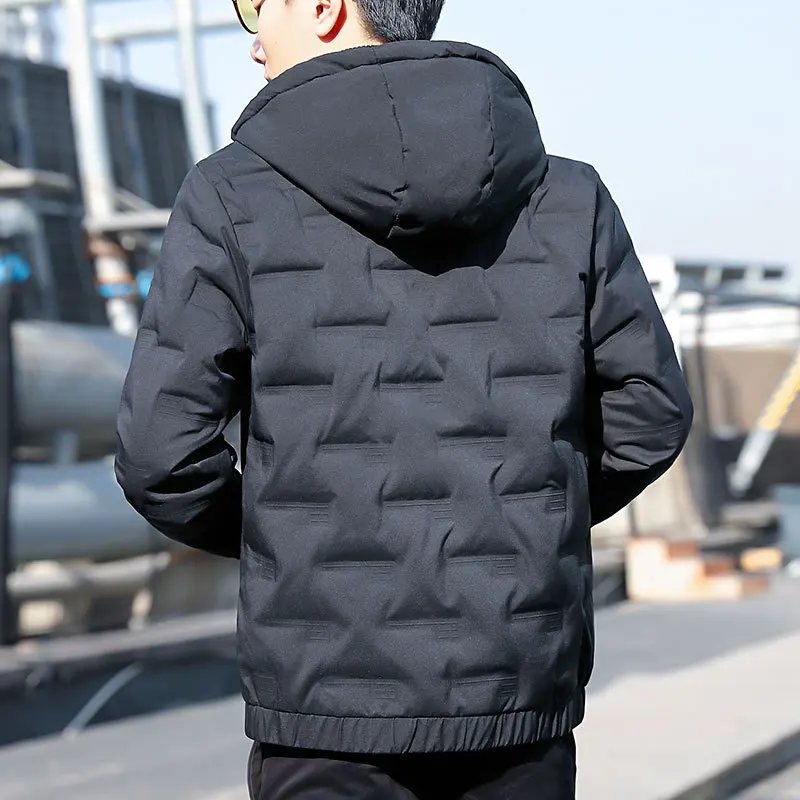 2022 Men's Winter Down Jacket Cotton Parkas Man Warm Silk Thickened Hooded Men's  Jacket Coat Mens Clothing